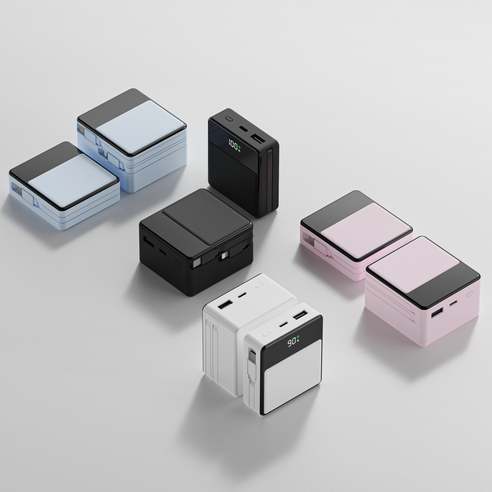 미니덕트 쿼드로 대용량 미니 보조배터리 PD 22.5W 고속충전 10000mAh, 매트 블랙 이미지 6
