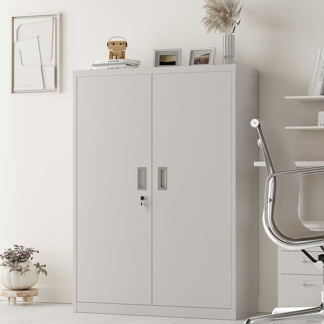 철제캐비넷 중형 서류 캐비넷 락커 사무실 캐비넷 비품 약품 보관함