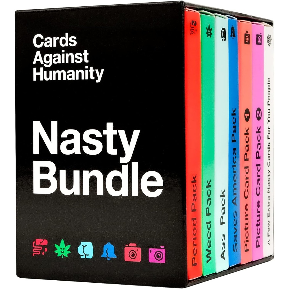 Cards Against Humanity 네스티 번들 팩 6개와 새로운 카드 10장 포함 - 상품 이미지