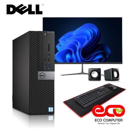 DELL 델 미니 슬림 컴퓨터 사무용 데스크탑 7세대 i5-7500 컴퓨터세트 윈도우11설치