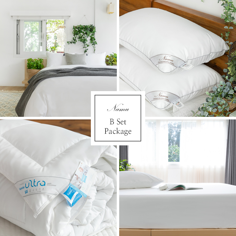 고밀도 호텔침구 맞춤 풀 패키지 B SET 이불 베개  매트리스 커버 이불 베개 솜