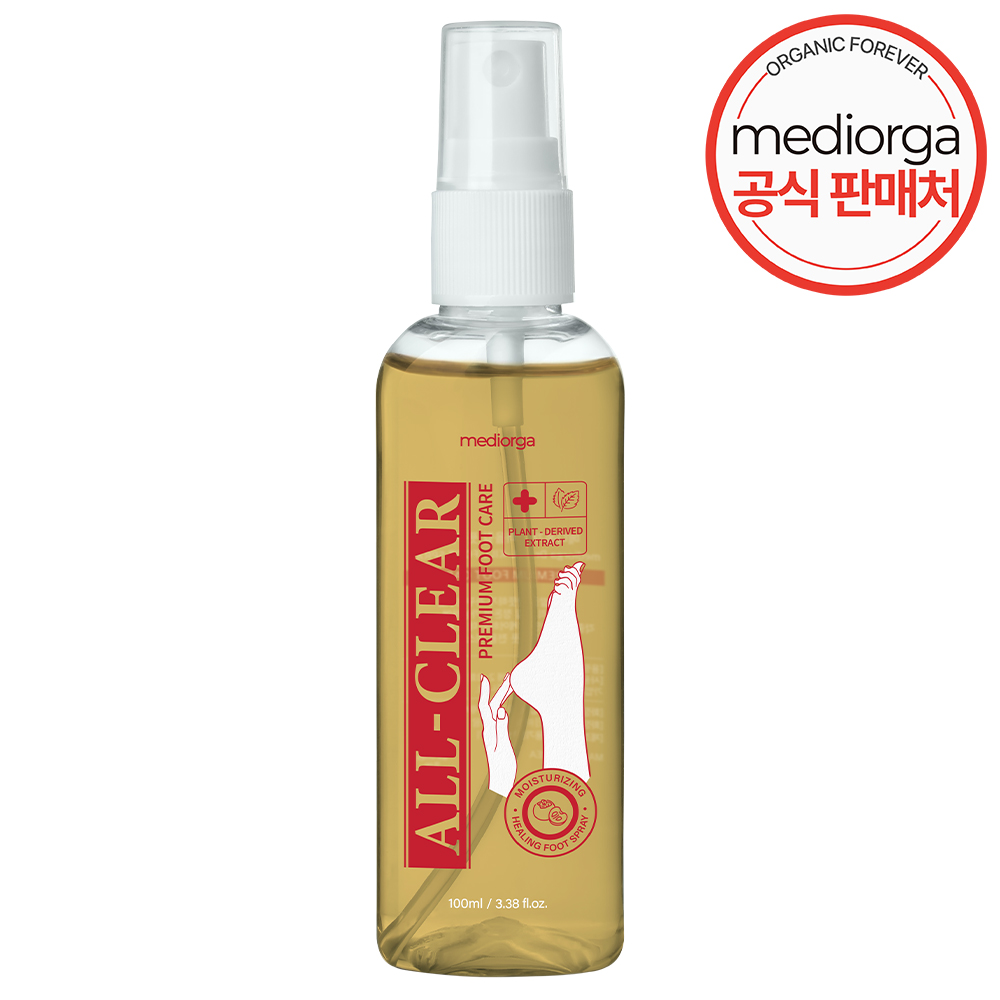 메디올가 올 클리어 풋 미스트 풋케어 냄새 각질 향균 문제성 발 케어 100ml, 1개 - 상세 이미지 2