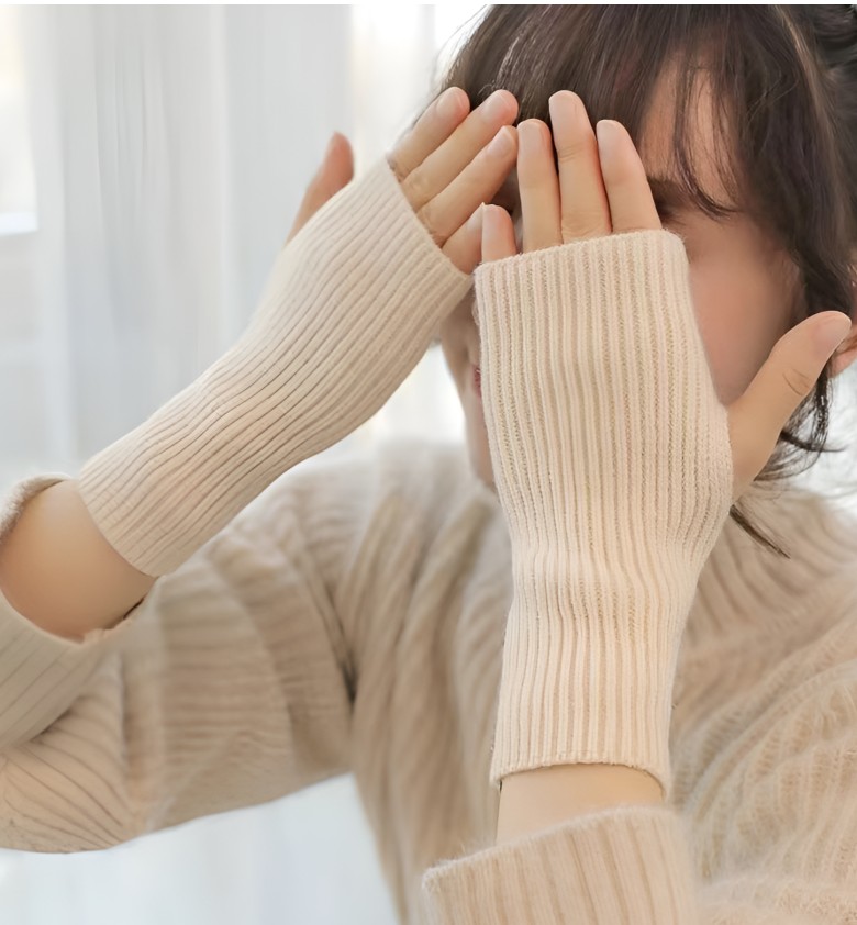 여성 토시 핸드워머 팔토시 겨울 방한 장갑 - 상품 이미지
