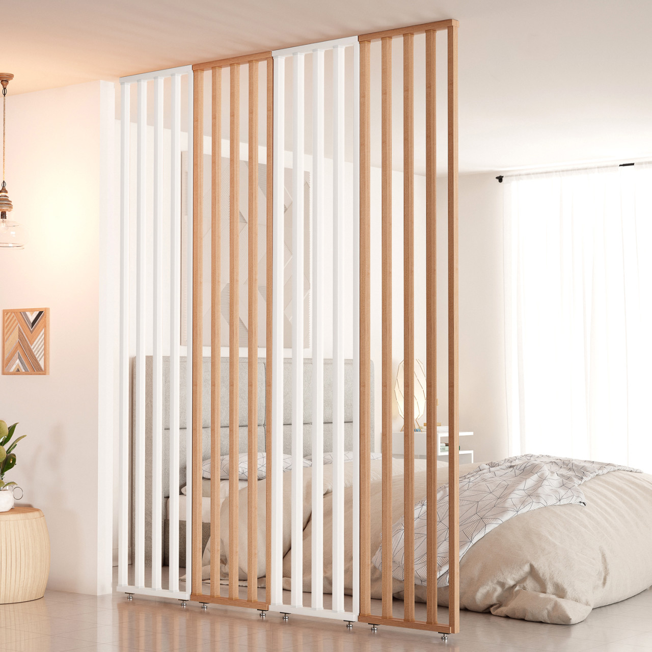 가벽 파티션 스트라이프 간살 공간분리 파티션 주방 416