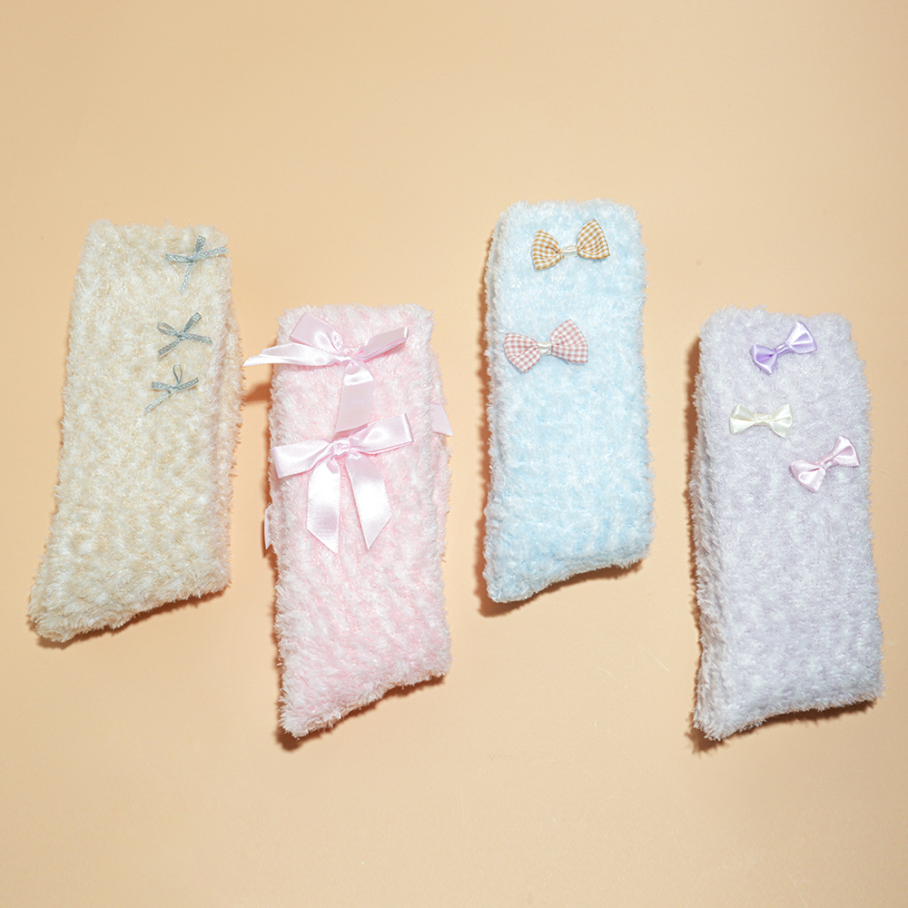 삭피엔스 털 빠짐 없는 미끄럼방지 헤비볼륨 수면양말 긴 롱 임산부 수족냉증 양털