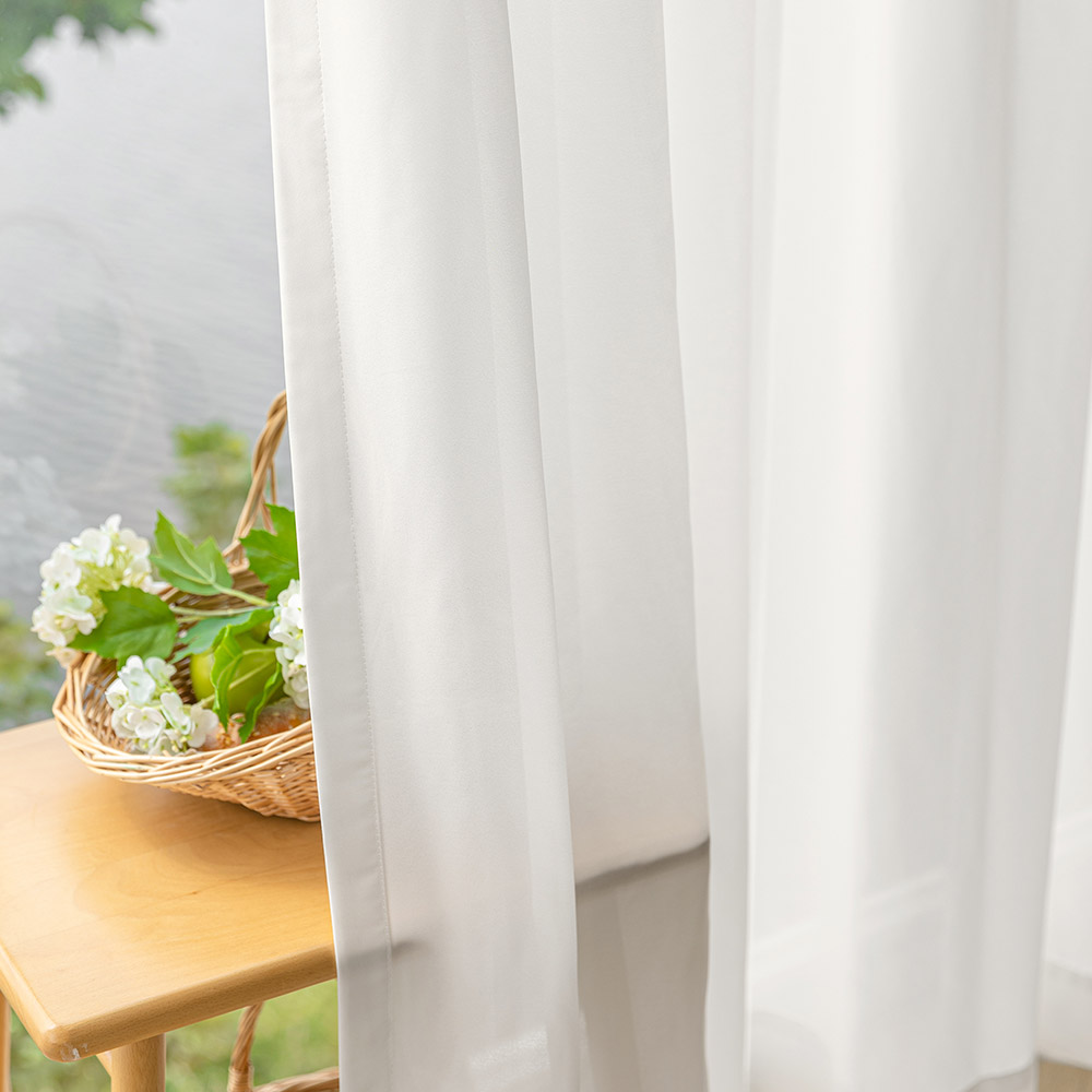 [맞춤제작] 더초이스 소프트 맞춤 핀형커튼 거실커튼 비침없는 암막 차르르 쉬폰커튼 아일렛형