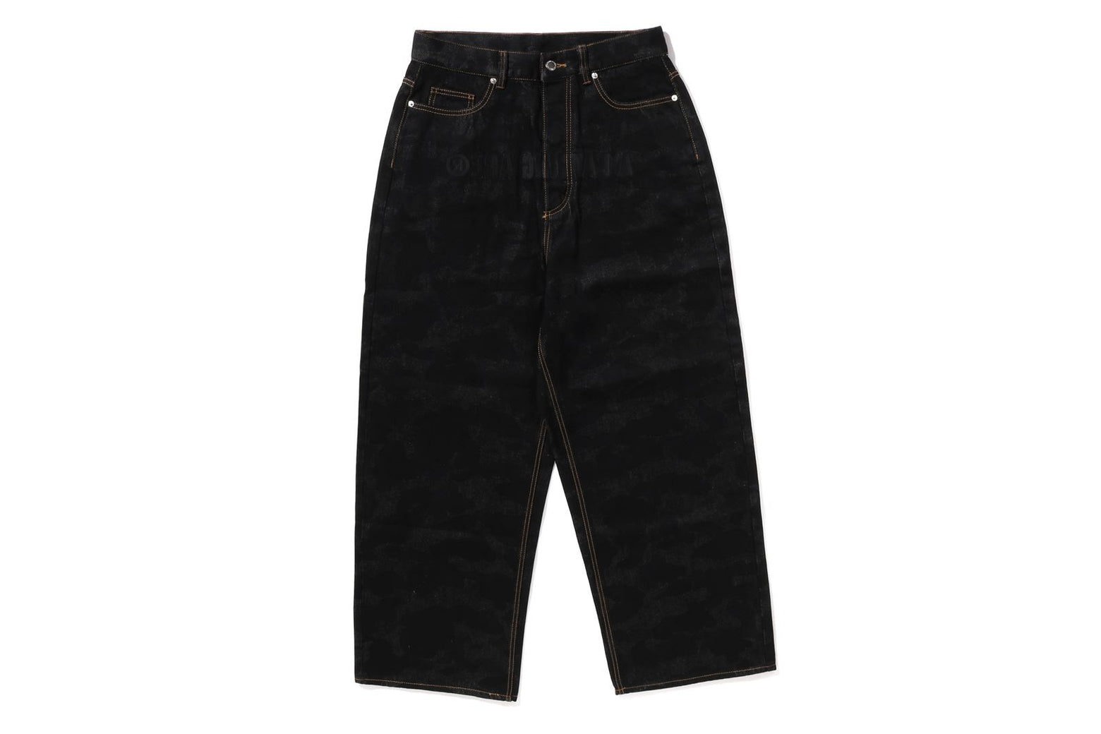 베이프 바지 1ST CAMO DESTROYED LOOSE FIT 12OZ DENIM PANTS 1K80-150-302 - 상세 이미지 3
