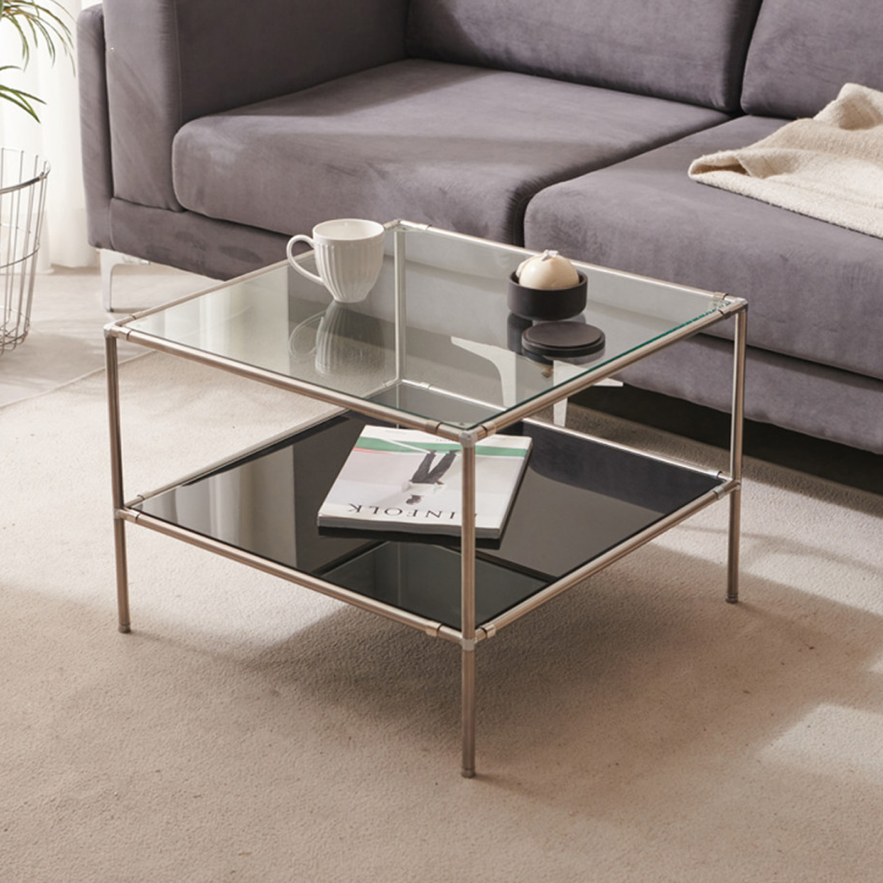 모듈테이블 유리테이블 소파 테이블 낮은 커피 탁자 580