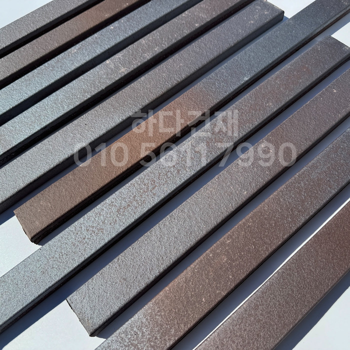 점토타일 롱와이드 메탈브라운 500x40x15T / 하다건재