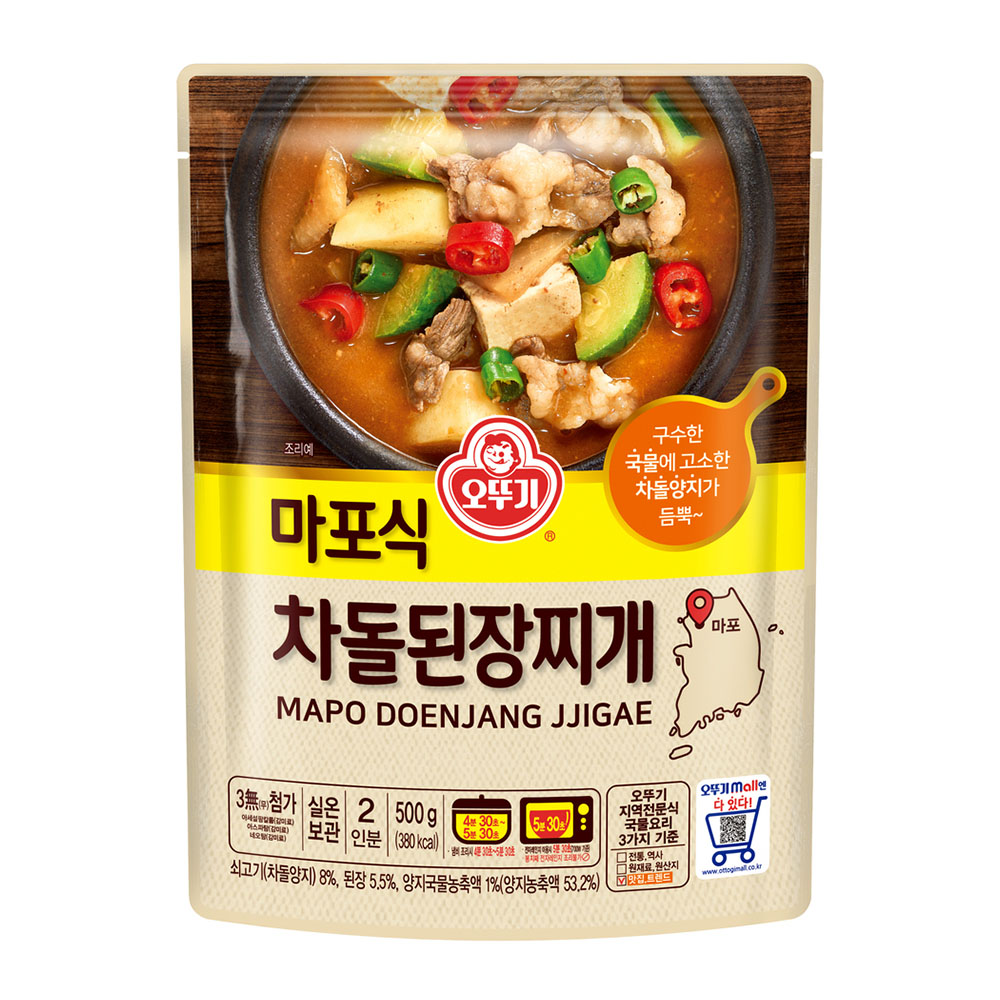 오뚜기 마포식 차돌 된장찌개 500g - 상품 이미지