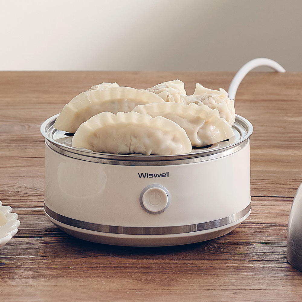 위즈웰 계란찜기 올 스테인리스 전기 찜기 기계 스텐 달걀 삶기 에그스팀