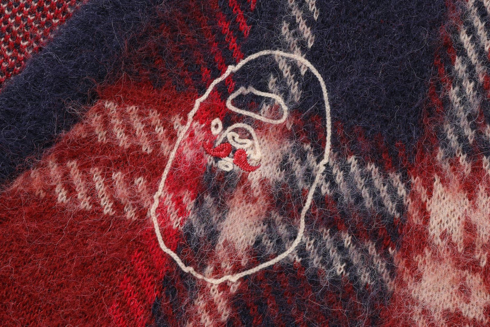베이프 가디건 MOHAIR CHECK JACQUARD 7K80-120-305 - 상세 이미지 3