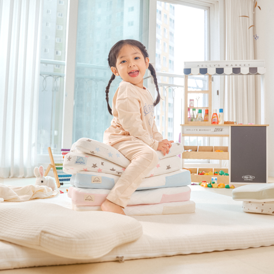 스페셜드림 아기 유아경추베개 듀라론 쿨에어 냉감 기능성커버 뒤척임방지 양방향 와이드 돌아기 상품 이미지
