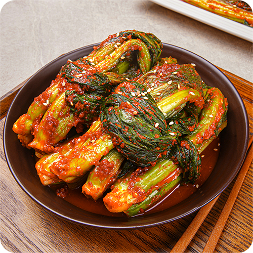 맛있다 전라도 갓김치 1kg 깊고 진한 풍미, 매콤한 여수 갓김치로 밥상 완성 - 상품 이미지