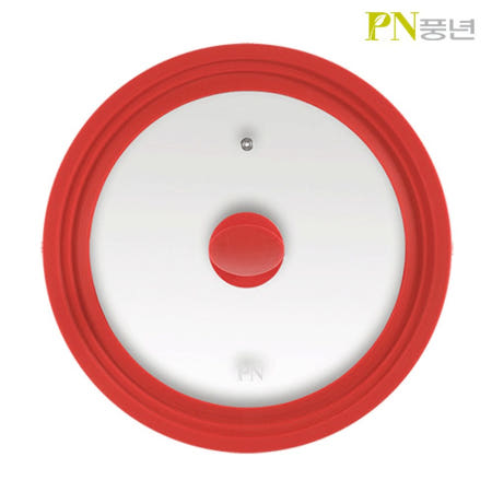 PN풍년 실리콘 멀티 뚜껑 냄비 프라이팬 덮개 레드 26-30cm 다목적 다용도뚜껑