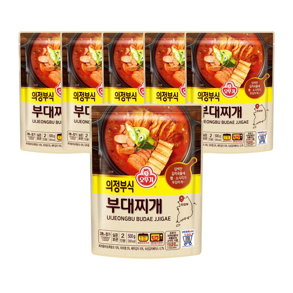오뚜기 의정부식 부대찌개 500g 6개 - 메인 이미지