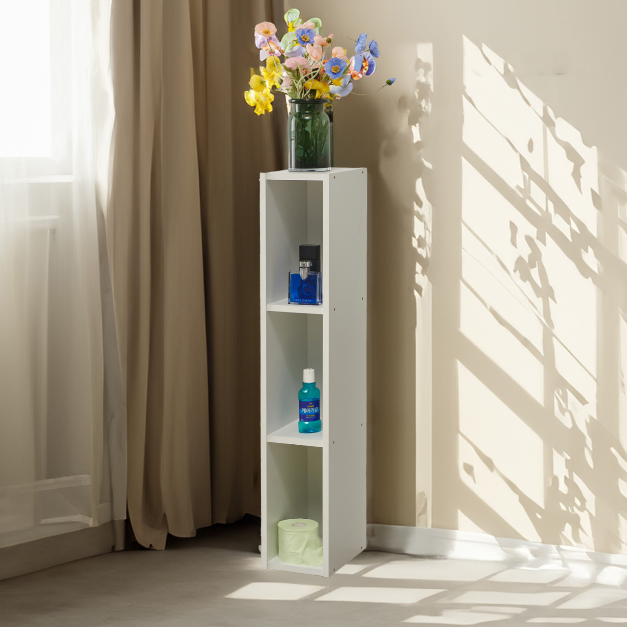 주방틈새수납장 212 틈새장 냉장고 정수기 받침대 양념수납장