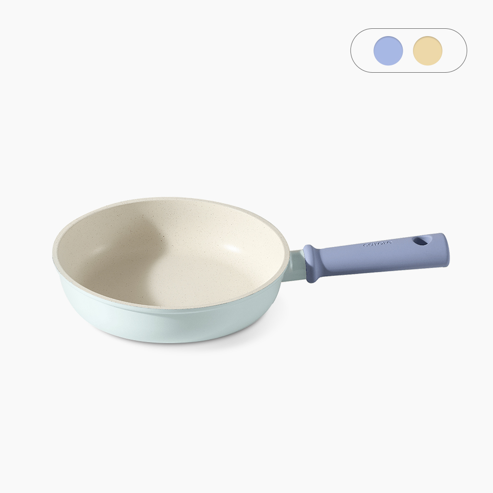 까로떼 리틀빈 인덕션 프라이팬 26cm, 크림블루
