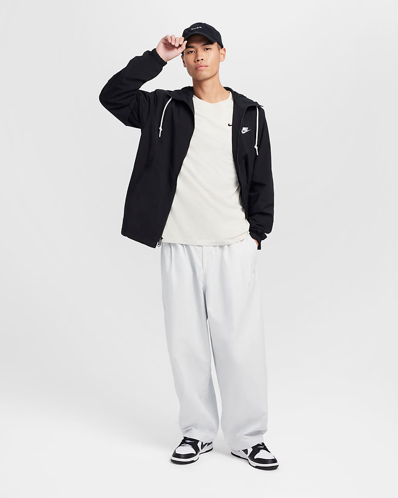 나이키 남자 오버핏 투웨이 후드 집업 바람막이 자켓 윈드브레이커 FB7398블랙, L 이미지 7