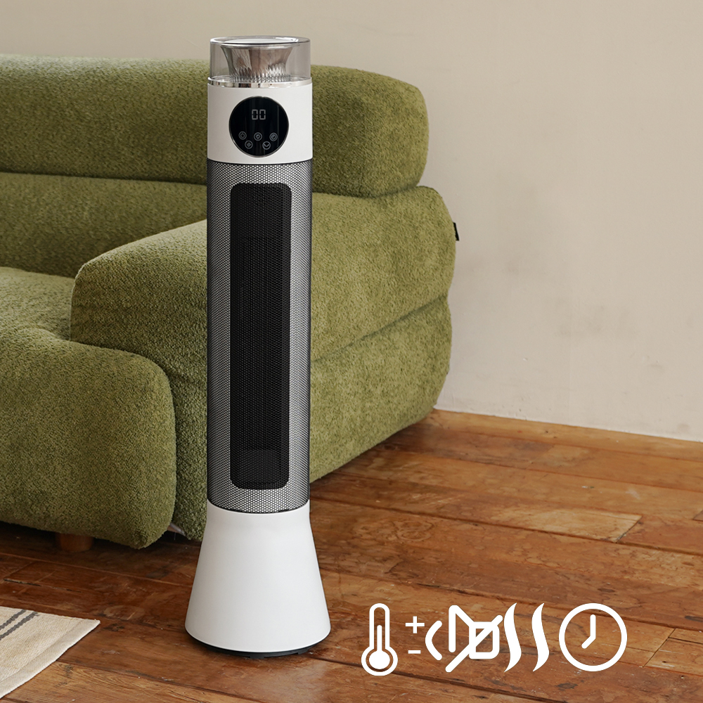 가정용 한경희 PTC 히터 저소음 저전력 리모컨 온풍기 전기히터 소형 난방기 사무실