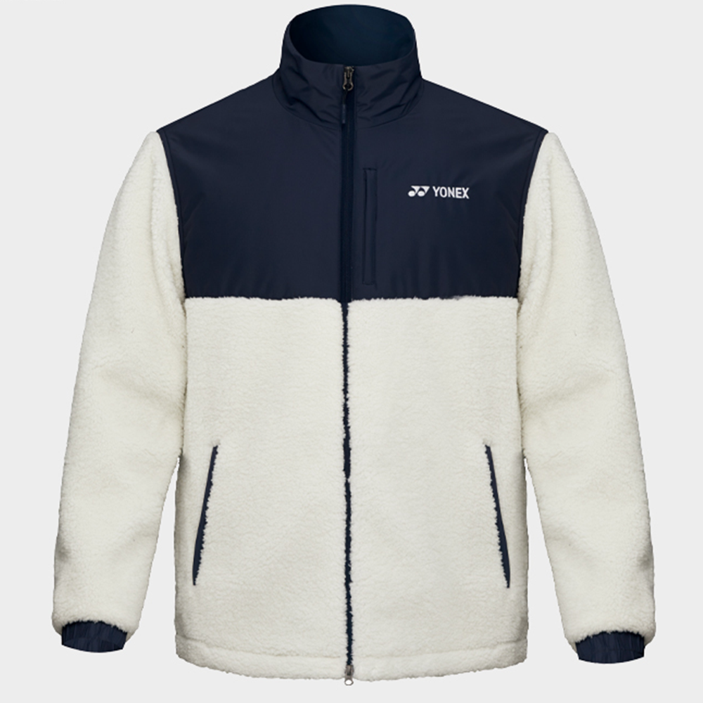 요넥스 배드민턴 테니스 플리스 자켓 트레이닝 가을 겨울 남여공용 2024 최신상 아이보리
