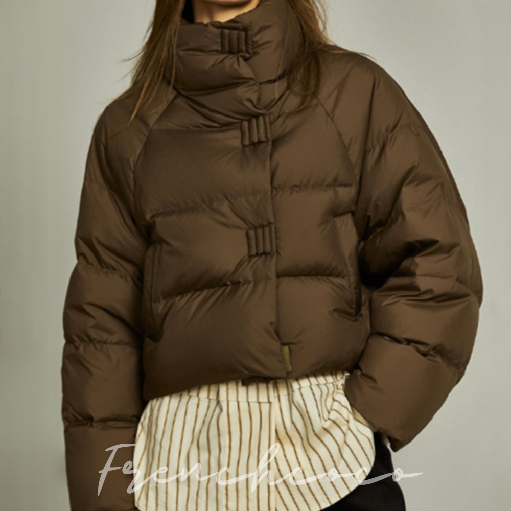 프렌치코코 빵빵한 패딩 숏패딩 크롭 디자인