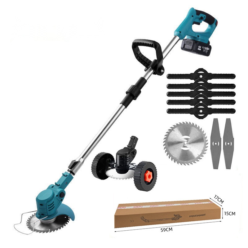 12V 초경량 예초기 3.5kg 붕붕 잡초박살 1800W 보조바퀴 포함 풀세트 구성 - 상세 이미지 4
