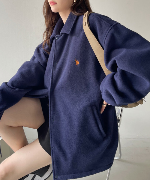 유에스폴로아센 자켓 양털 코치 양털 후리스 남녀공용 85733803 - 상세 이미지 4