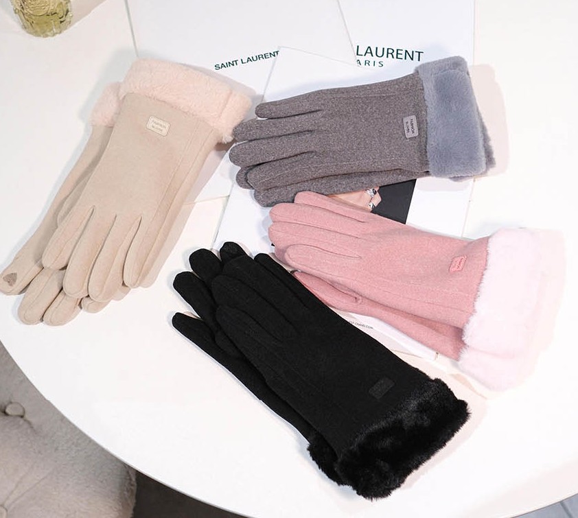 여성 장갑 기모 스마트폰터치 방한 겨울 겨울 터치 고급 - 상품 이미지