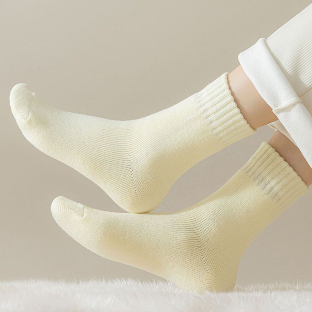 여성 무압박 수면 양말 임산부 수족냉증 발열 보온 기모 덧신 털 극세사 두꺼운 발시려운 귀여운