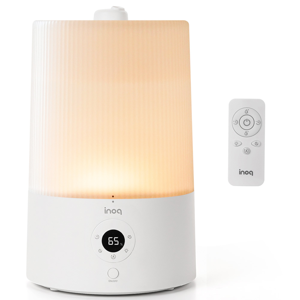 통세척 가습기 무드등 4L 초음파가습기 자동습도조절 리모컨