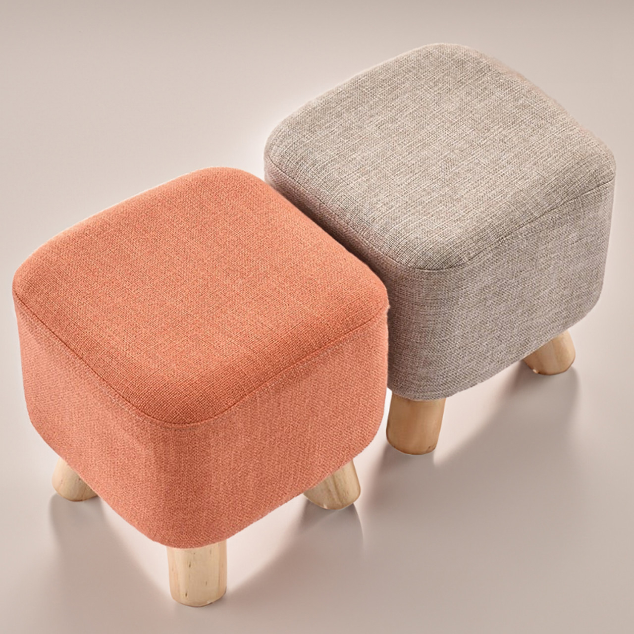 쇼파발받침 원목 스툴 벤치 보조 낮은 스툴 의자 사각 스툴 스쿠브