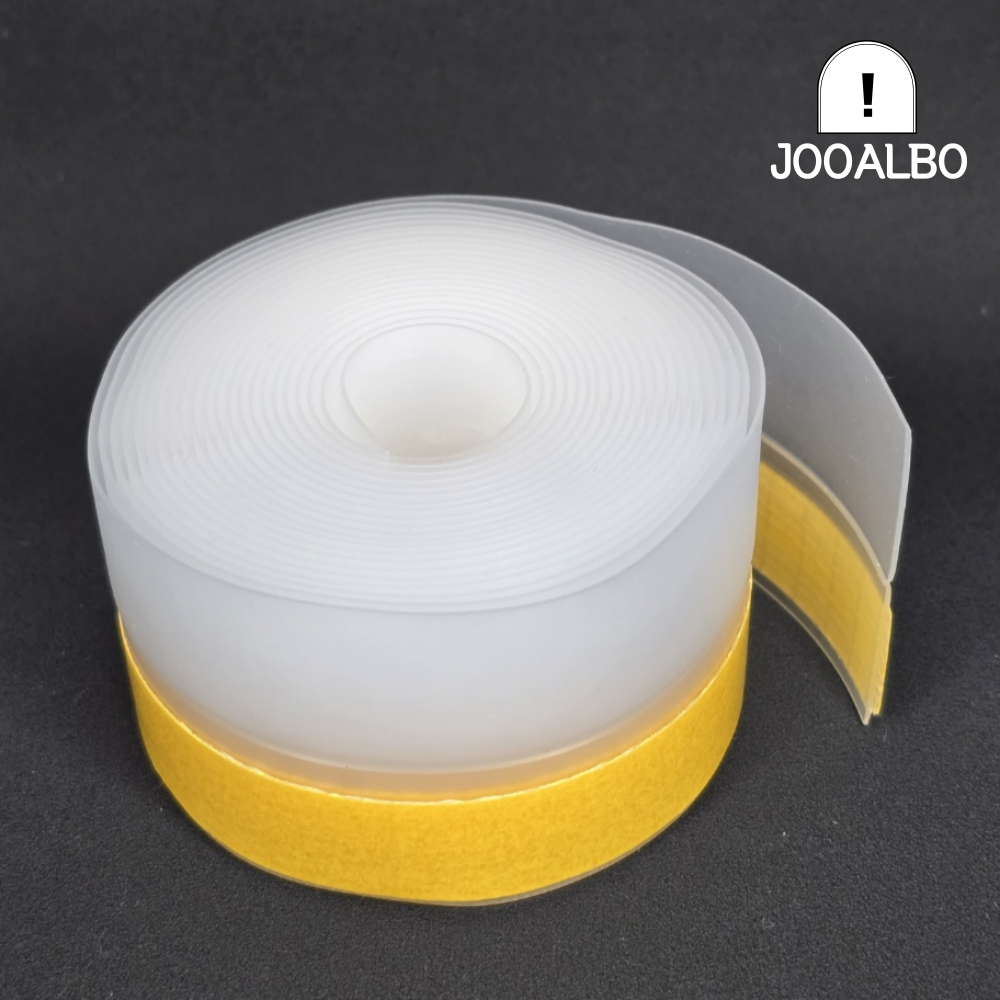 방문틈새막이 문틈 실리콘 투명 현관문 문풍지 도어 창문 바람막이 외풍차단 방풍지 25mm