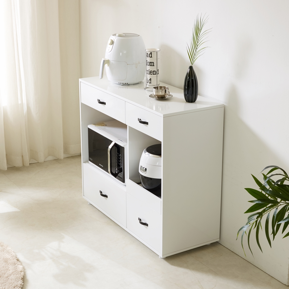 레모노 밥솥레일선반 밥솥장 전자렌지 수납장 선반 다이