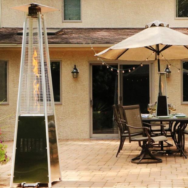 크리스탈파티오히터 글라스 삿갓난로 가스난방기 LPG난로