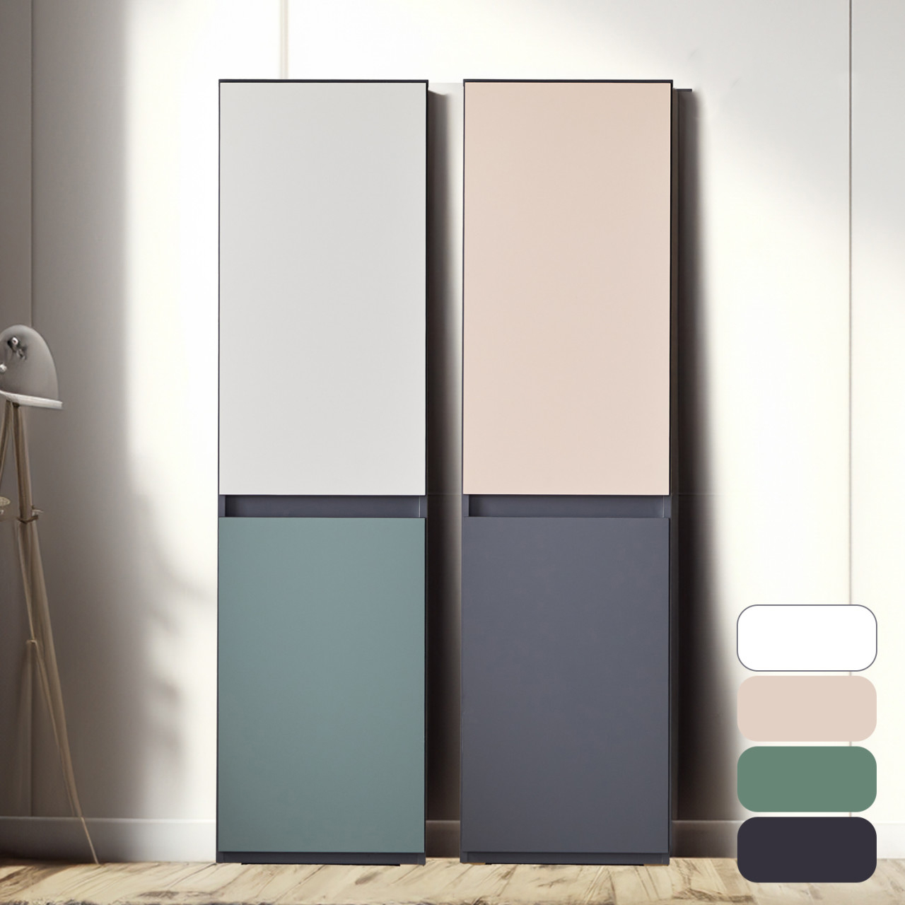 키큰 틈새옷장 500 2단 틈새 옷장 비스포크 행거장 500장