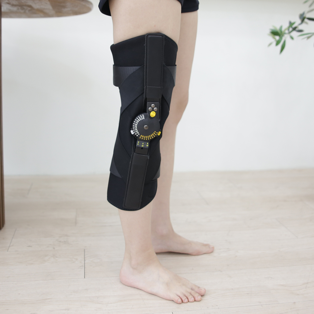 코어런보조기 BN-303 무릎각도기 블랙 내측측부 인대 의료용 각도 제한 조절 - 상세 이미지 2