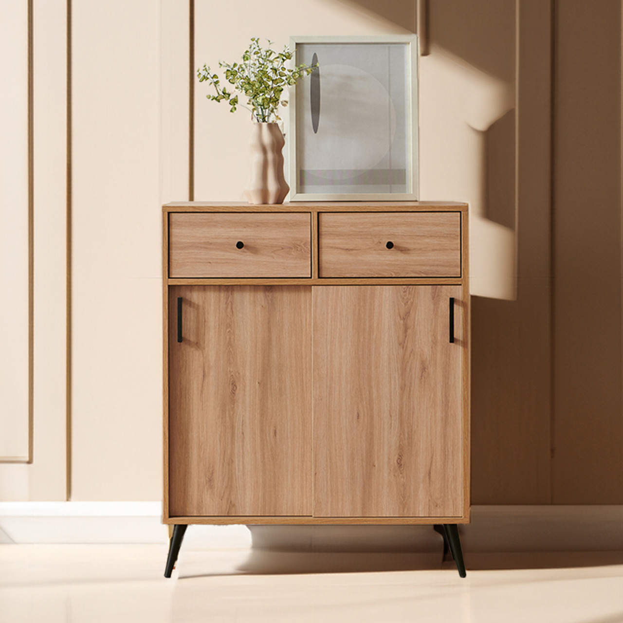 슬라이딩 콘솔 미니 현관 콘솔 서랍장 복도 서랍 콘솔