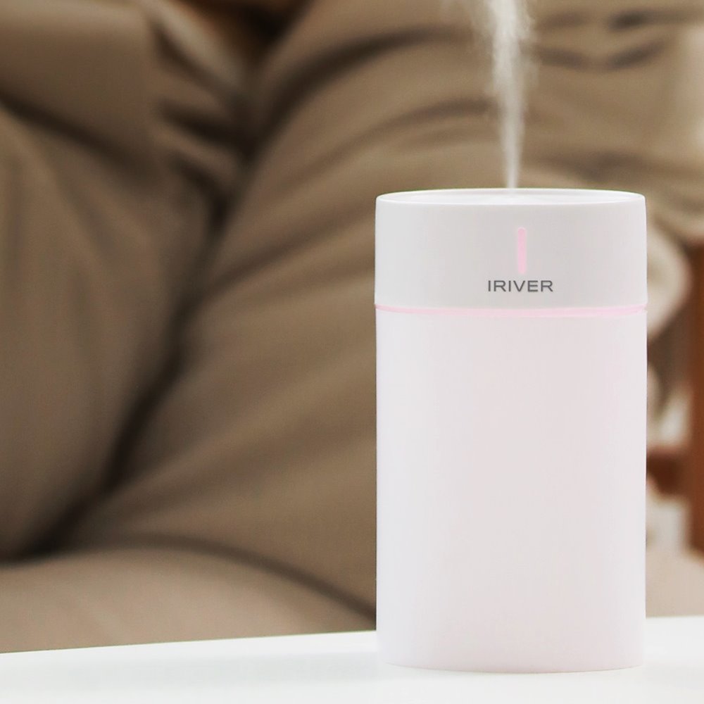 아이리버 사무실 탁상용 미니 가습기 초음파 USB 책상가습기 무드등 휴대용 차량 원룸
