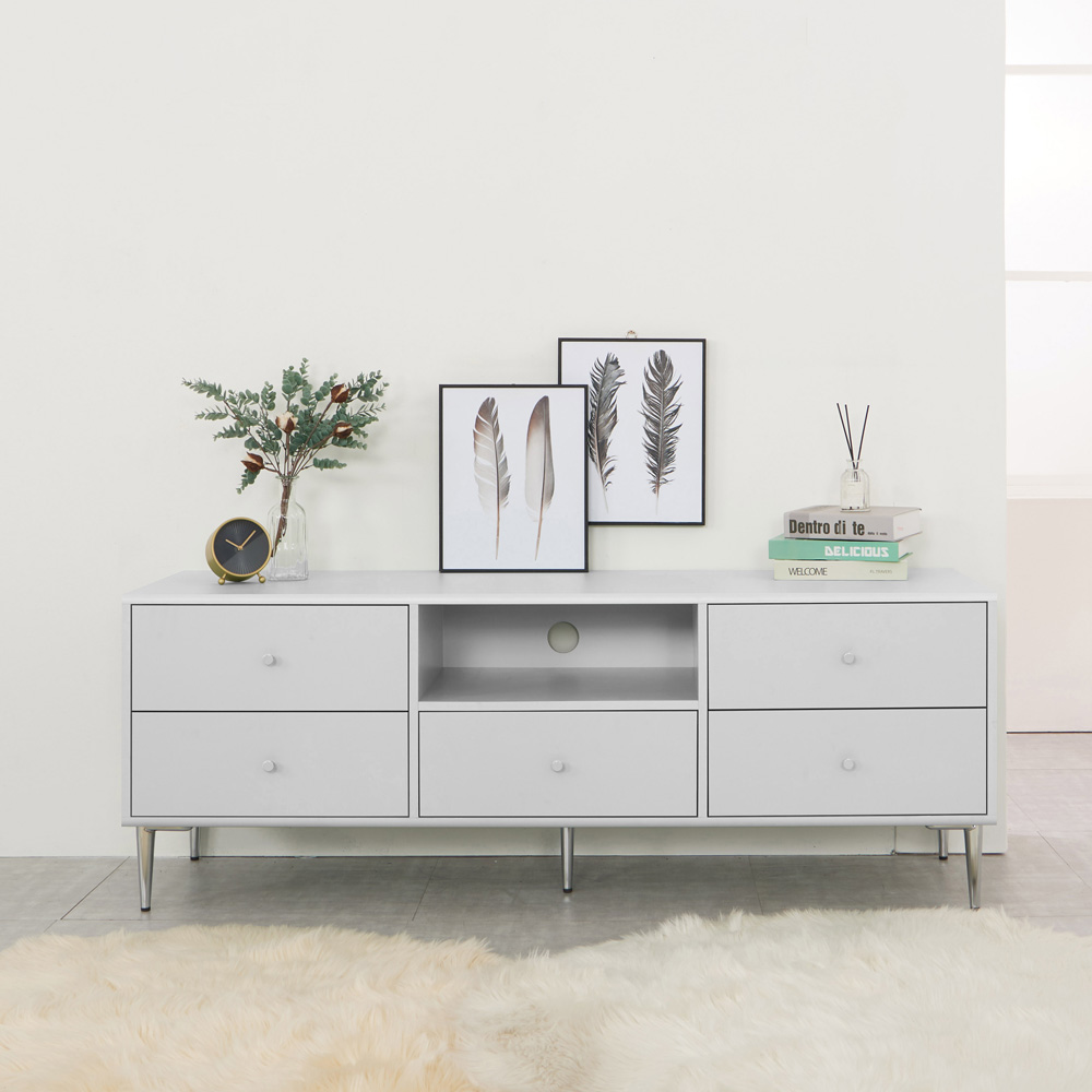 이노센트 노들 2단 거실장 오픈형 1500 i104248