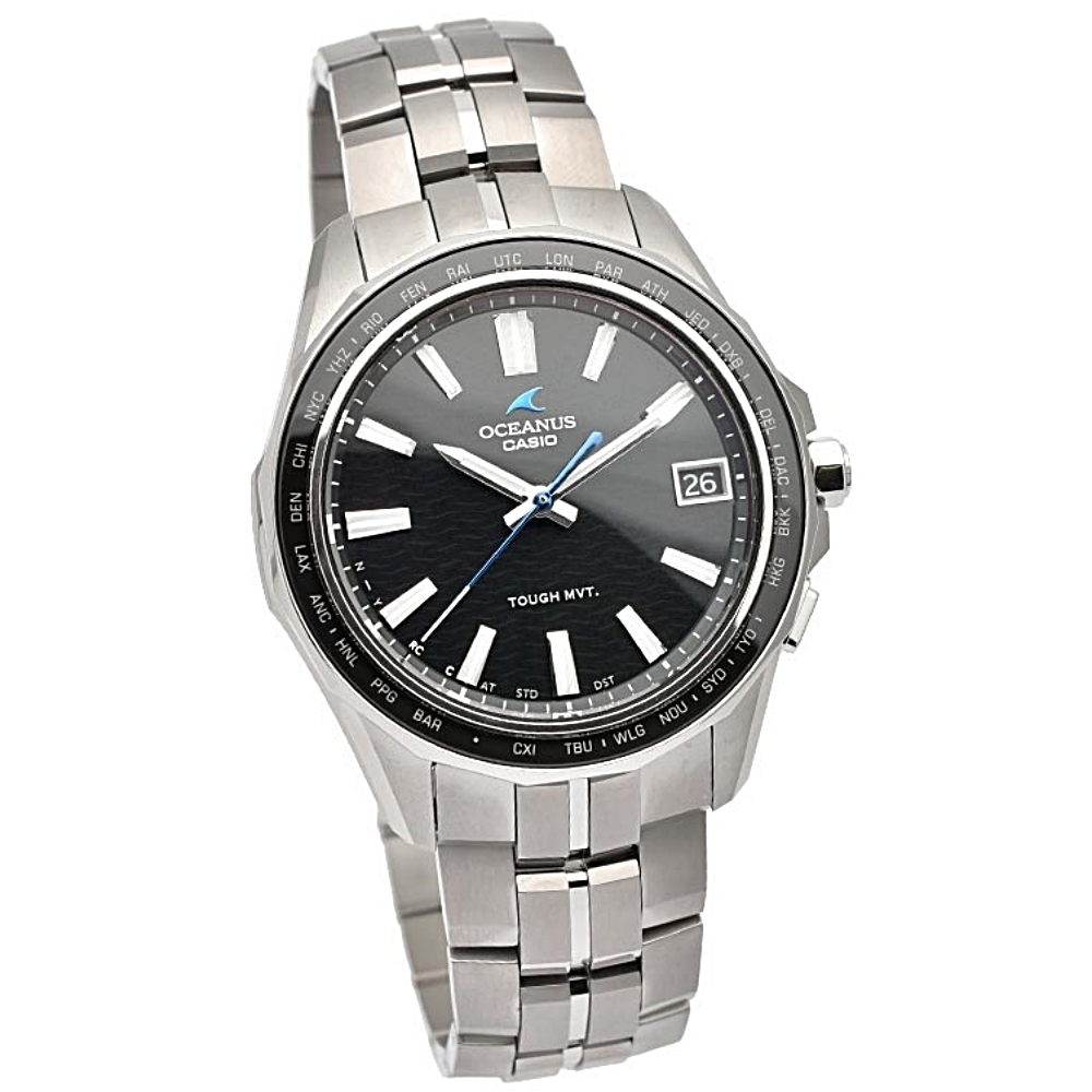 카시오 CASIO 오셔너스 솔라 티타늄 검판 남자 손목 시계 OCW-S400-1AJF - 상세 이미지 4