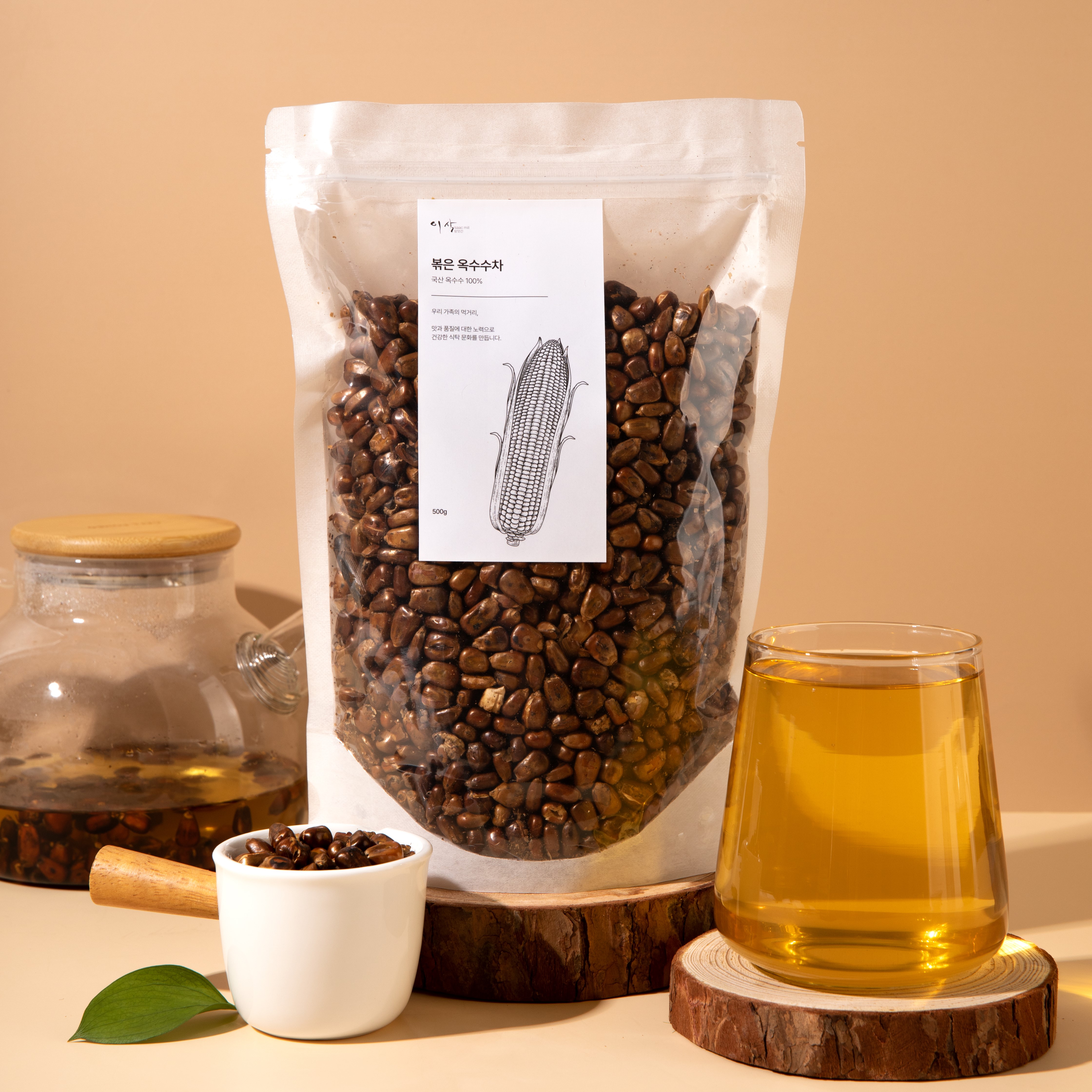 이삭방앗간 국산 직접 볶은 옥수수차 500g