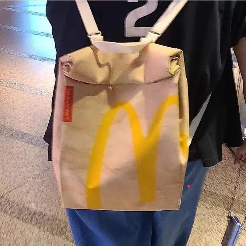 인싸 맥도날드 가방 웃긴 생일선물 만우절 할로윈데이 클럽가방 - 상세 이미지 2