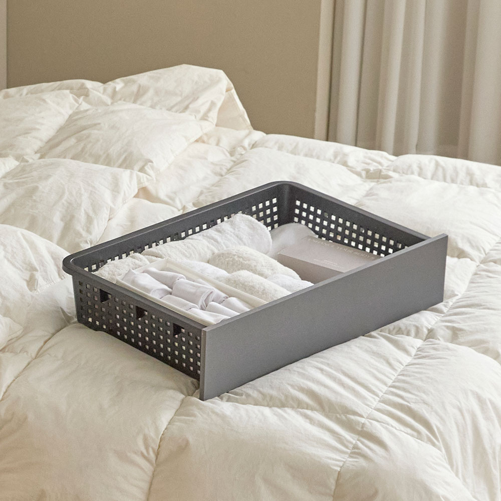 에어온슬립 E0 레이튼 3서랍침대+와이드선반 SS 슈퍼싱글 라이트오크 온슬립 본넬베이직매트