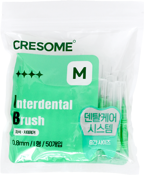 휴대용 치간칫솔 일회용 어금니 치석제거 치아 교정 I타입