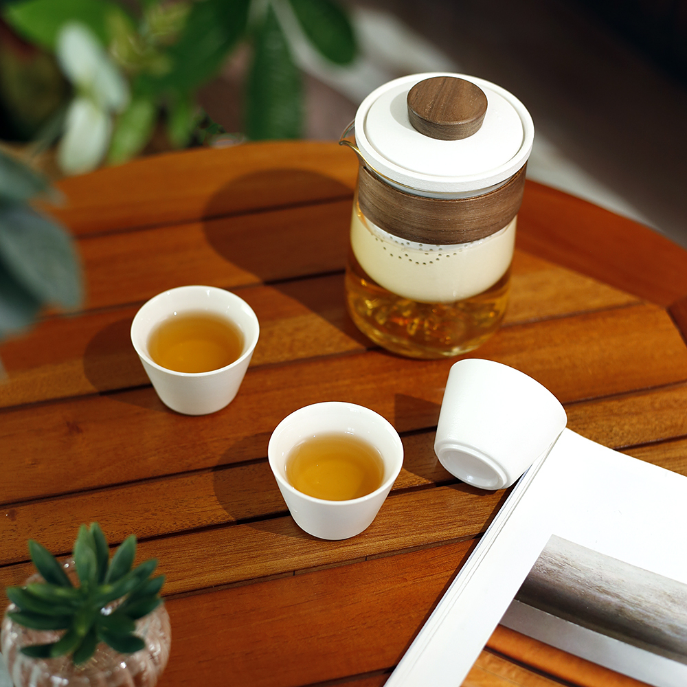 휴대용 다기 찻잔 세트 여행용