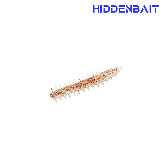 히든베이트 사오 볼락루어 아징웜 볼락낚시 소프트베이트 002 CLEAR RED, 4.5cm - 상품 이미지