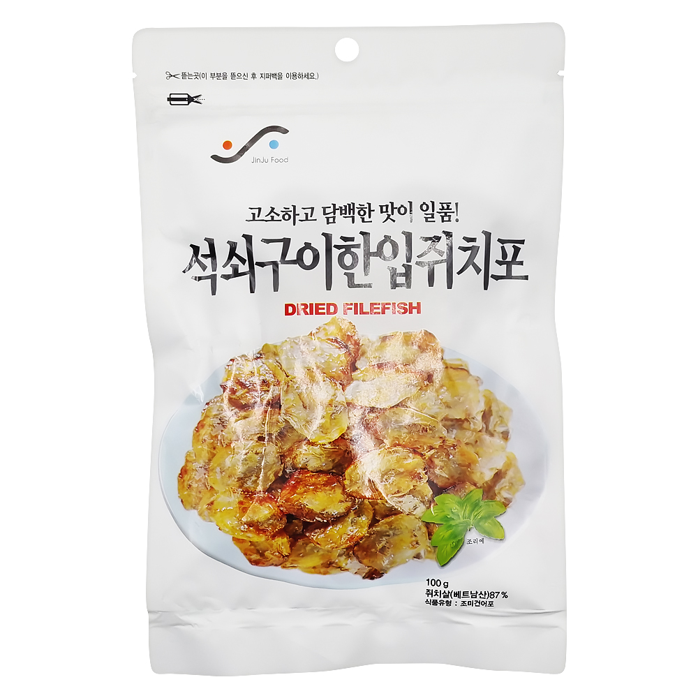 진주식품 석쇠구이 한입 쥐치포 100g : 푸드웨이몰