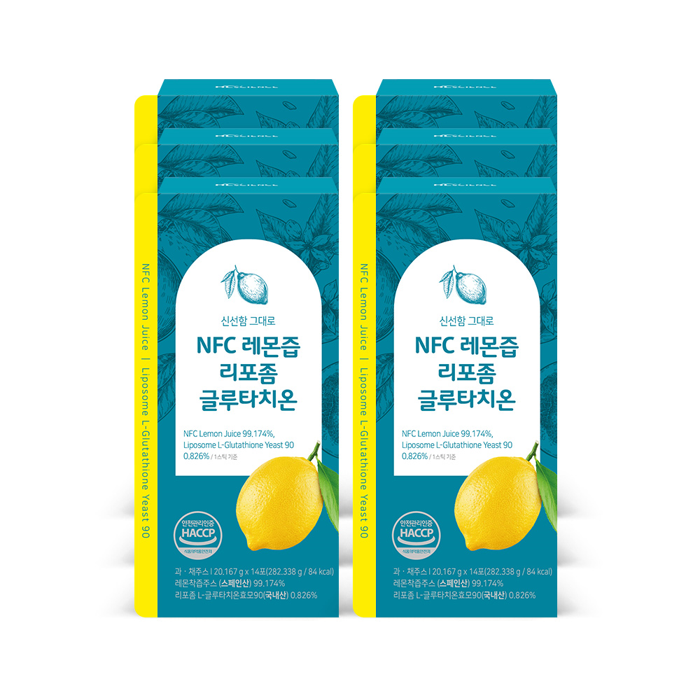 NFC 레몬즙 리포좀 글루타치온 14포, 6개 - 상품 이미지