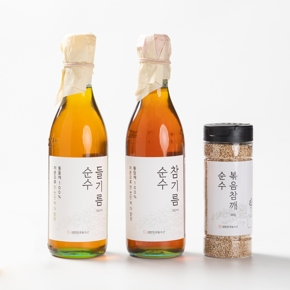 저온압착 순수 참기름 들기름 생 기름 이미지 3
